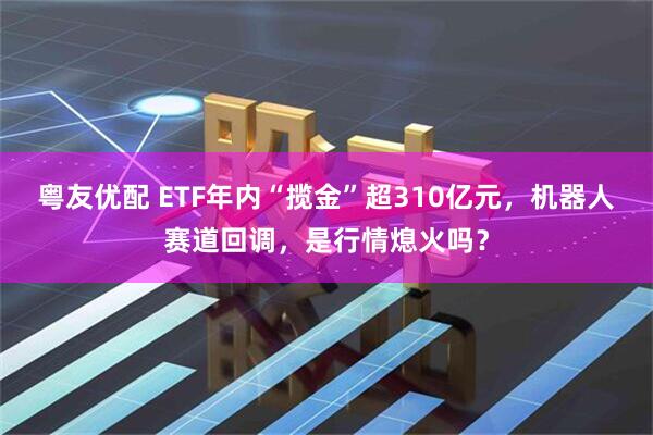 粤友优配 ETF年内“揽金”超310亿元,机器人赛道回调,是行情熄火吗?
