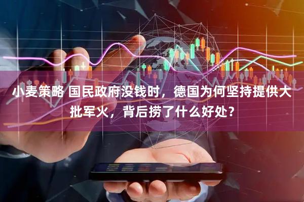 小麦策略 国民政府没钱时，德国为何坚持提供大批军火，背后捞了什么好处？